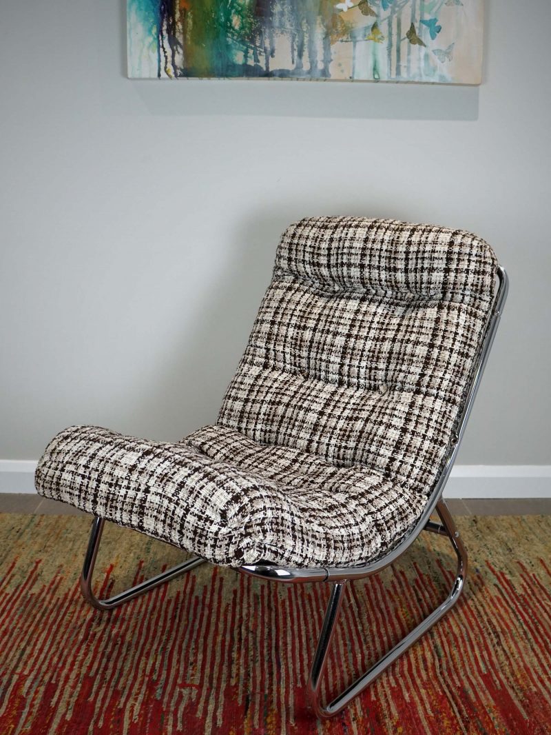 Peter Hoyte Chrome Sling Chair