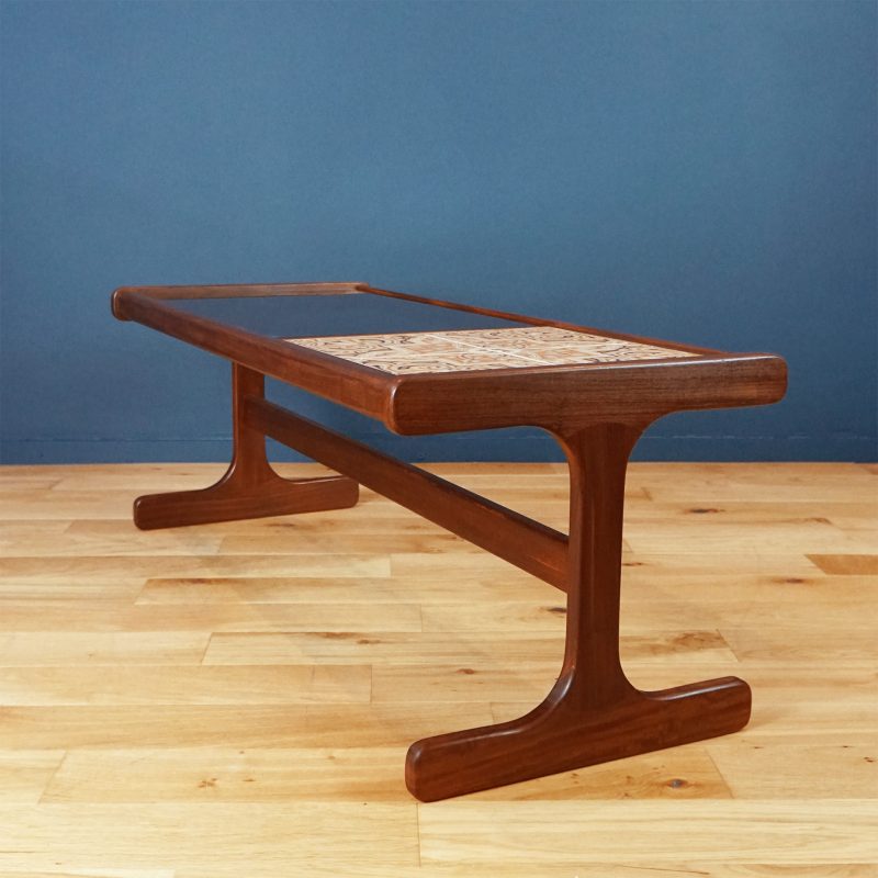 G Plan Glass and Tile Coffee Table