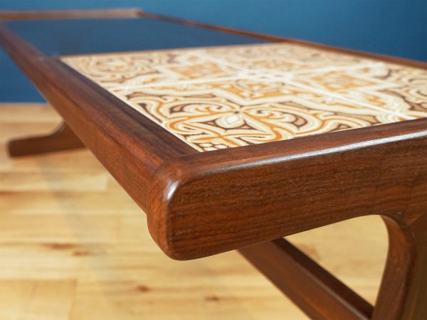G Plan Glass and Tile Coffee Table