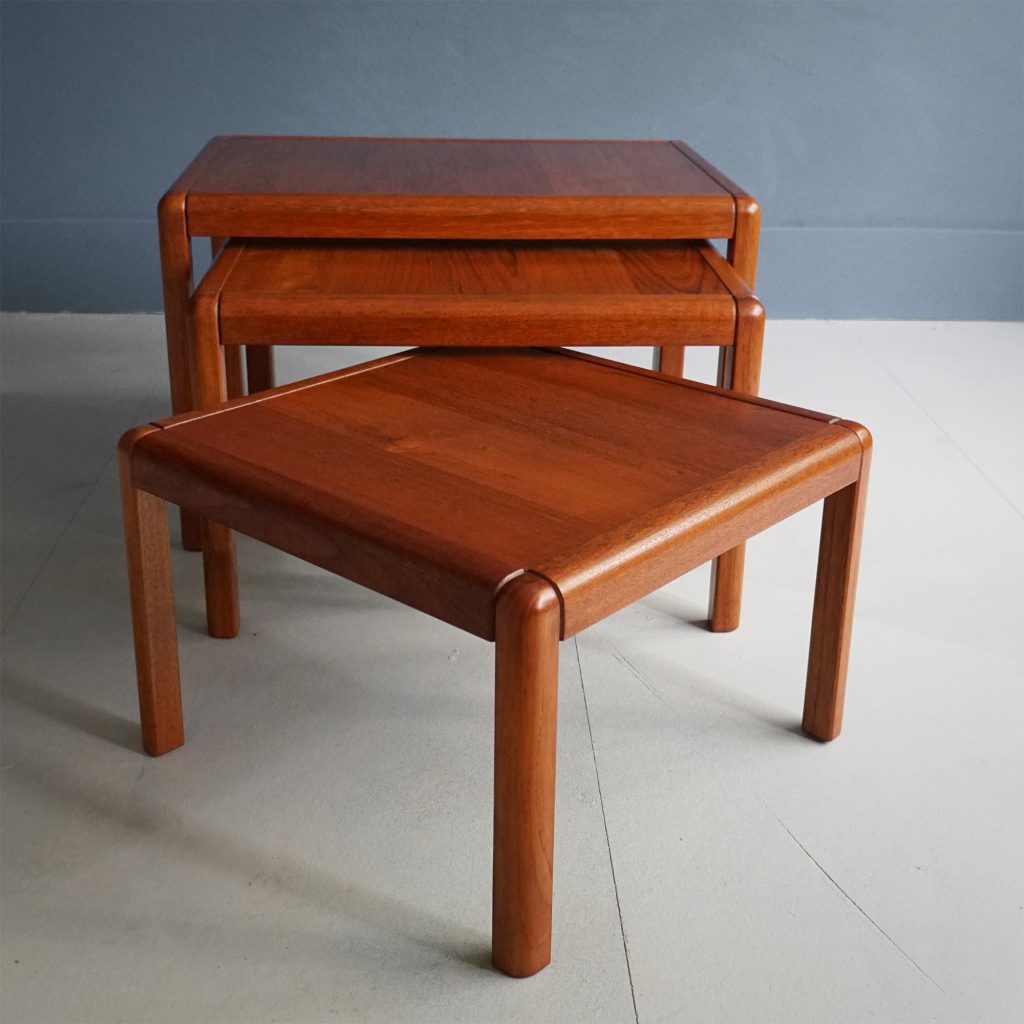 Danish Teak Nest of Tables by Vildbjerg MÃ¸belfabrik