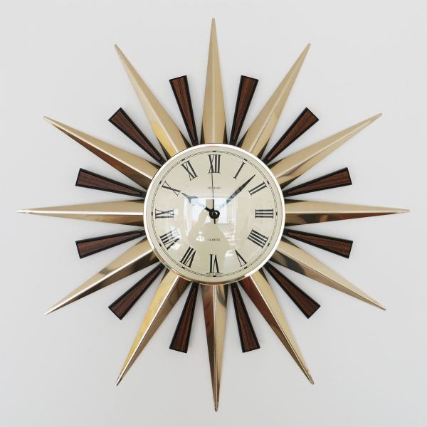 Sunburst Metamec Wall Clock