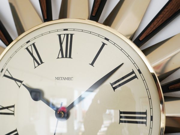 Sunburst Metamec Wall Clock