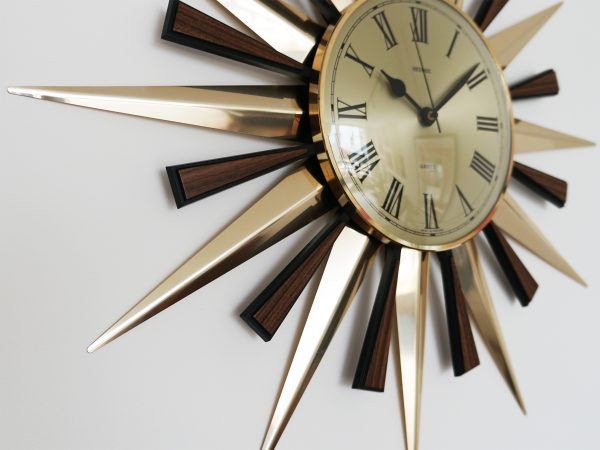 Sunburst Metamec Wall Clock