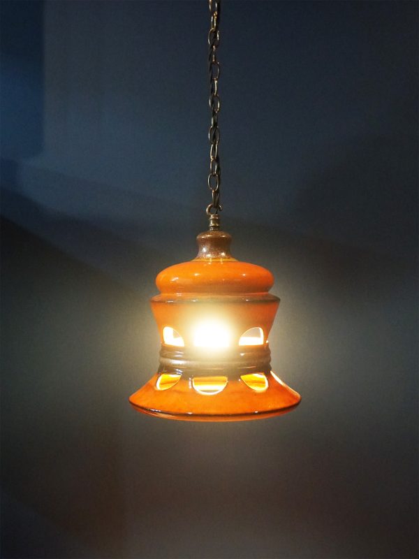 Italian Studio Ceramic Pendant Lamp
