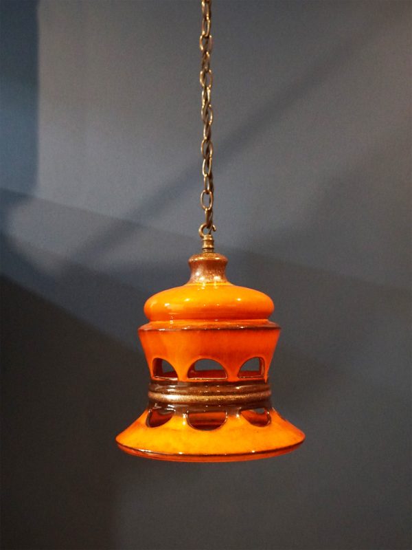 Italian Studio Ceramic Pendant Lamp