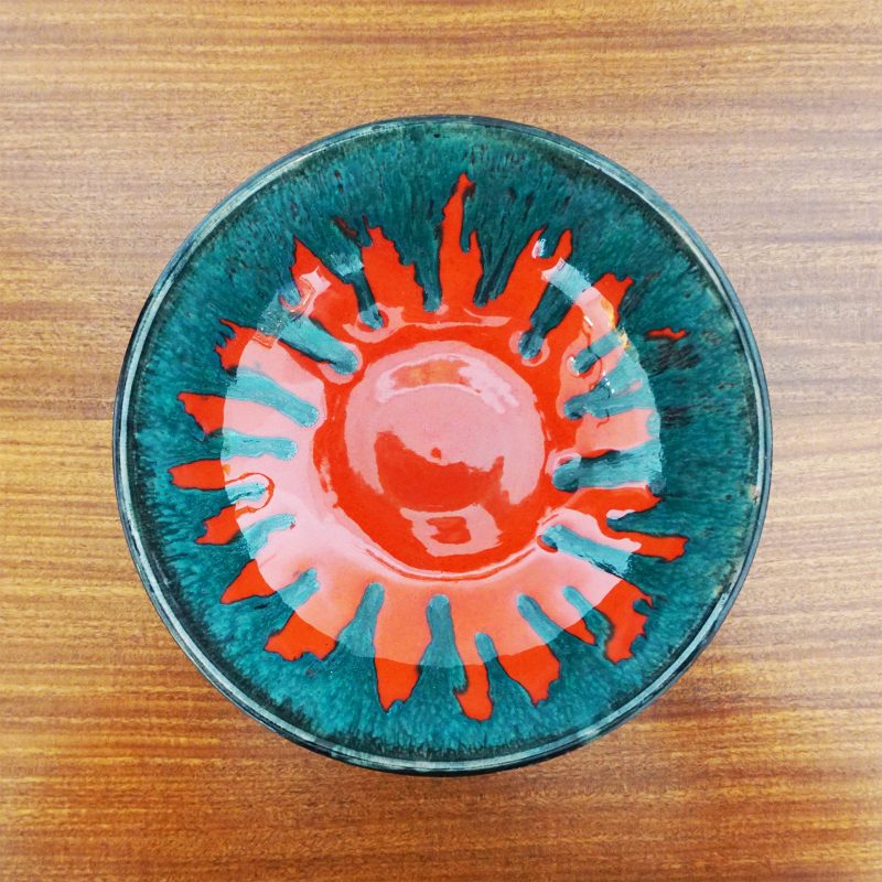 West German Fat Lava Wall Bowl Form 1549
