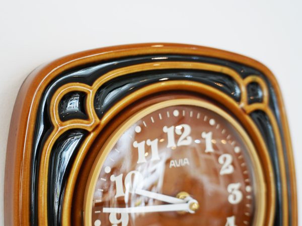 West German Ceramic Wall Clock - 1970s