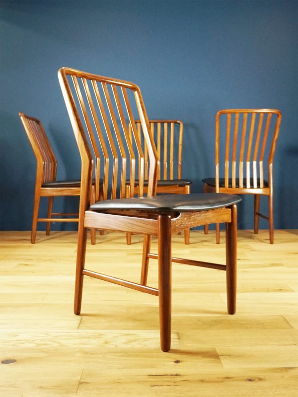 Teak Dining Chairs by Svend Aage Madsen for Moreddi