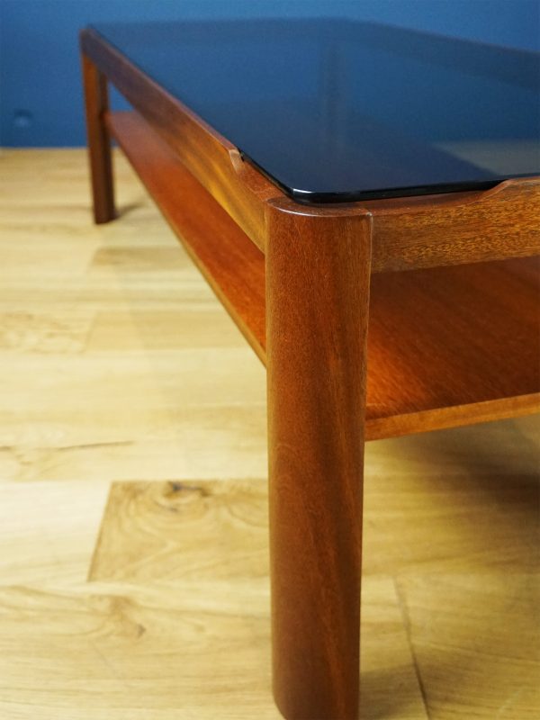 Teak and Glass Coffee Table by Myer - 1960s