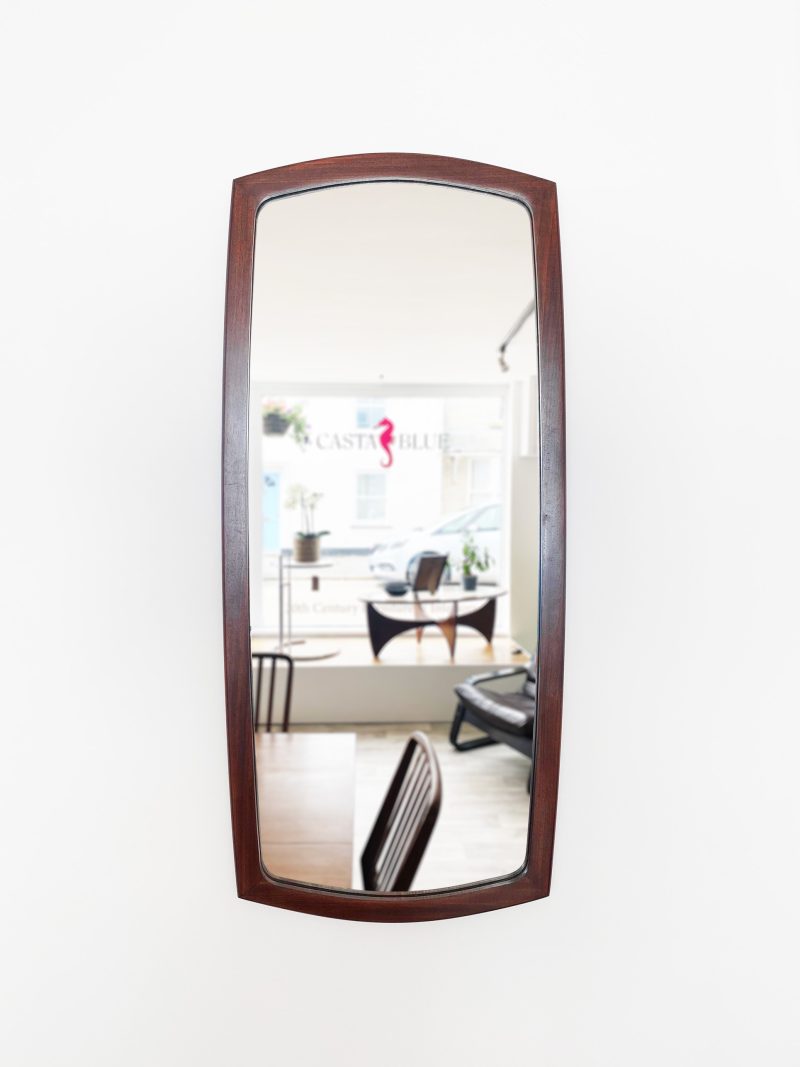 1960s Teak Framed Wall Mirror