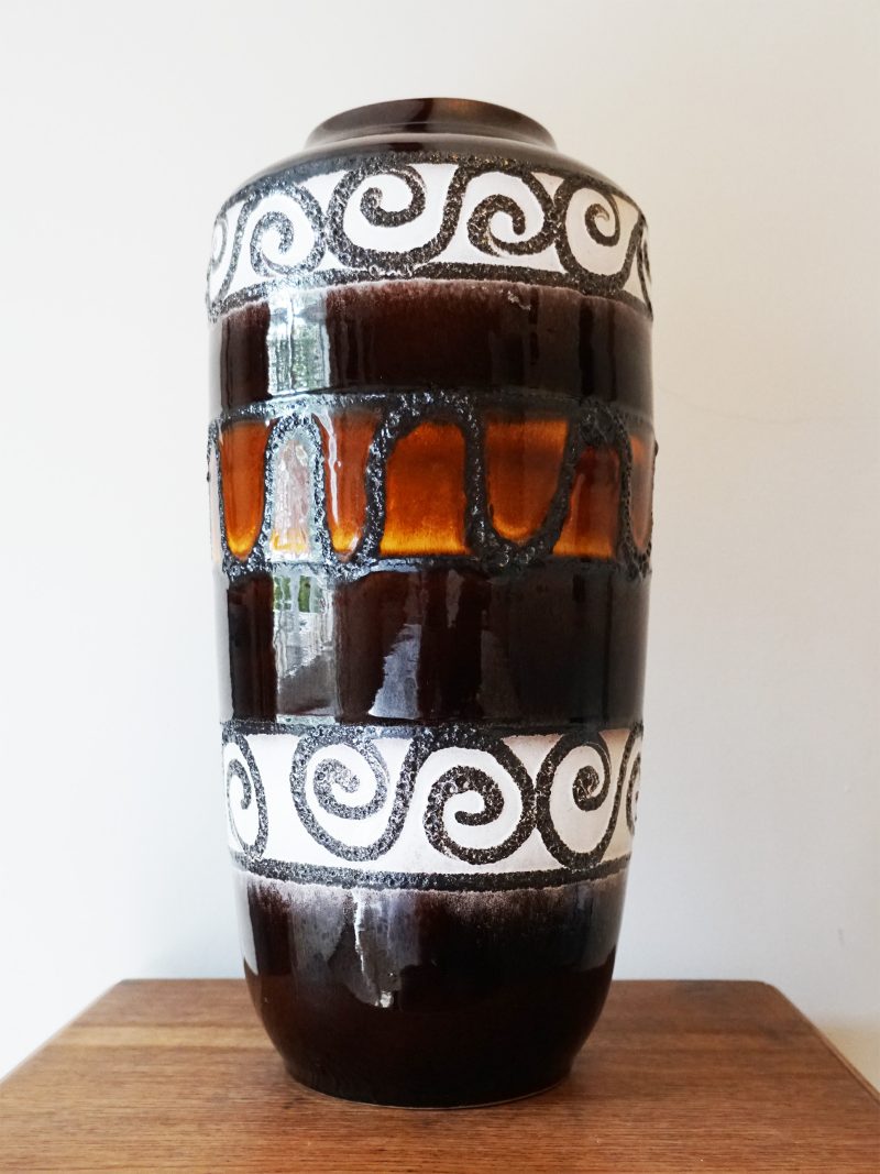 Large West German Fat Lava Vase 517-45