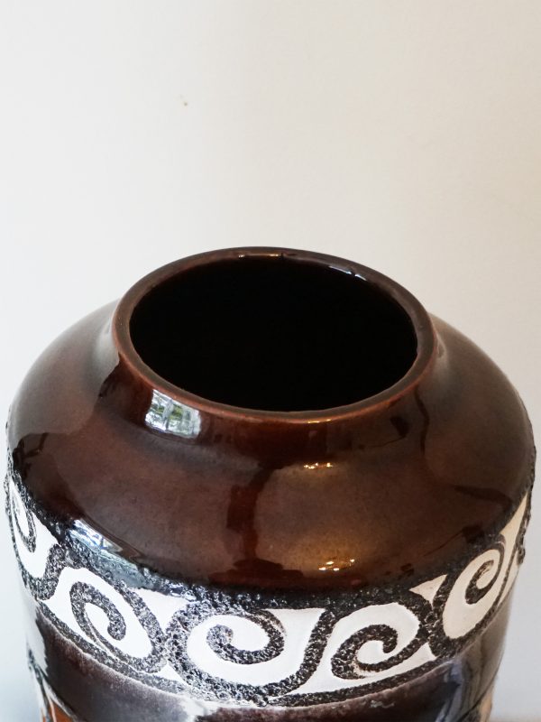 Large West German Fat Lava Vase 517-45