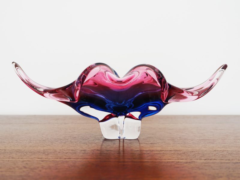 Josef Hospodka for Chribska Art Glass Bowl, 1970s