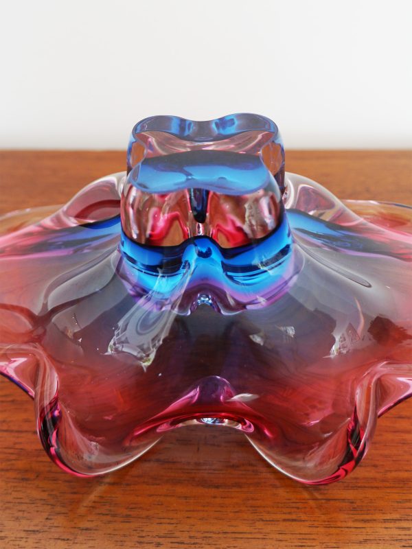 Josef Hospodka for Chribska Art Glass Bowl, 1970s