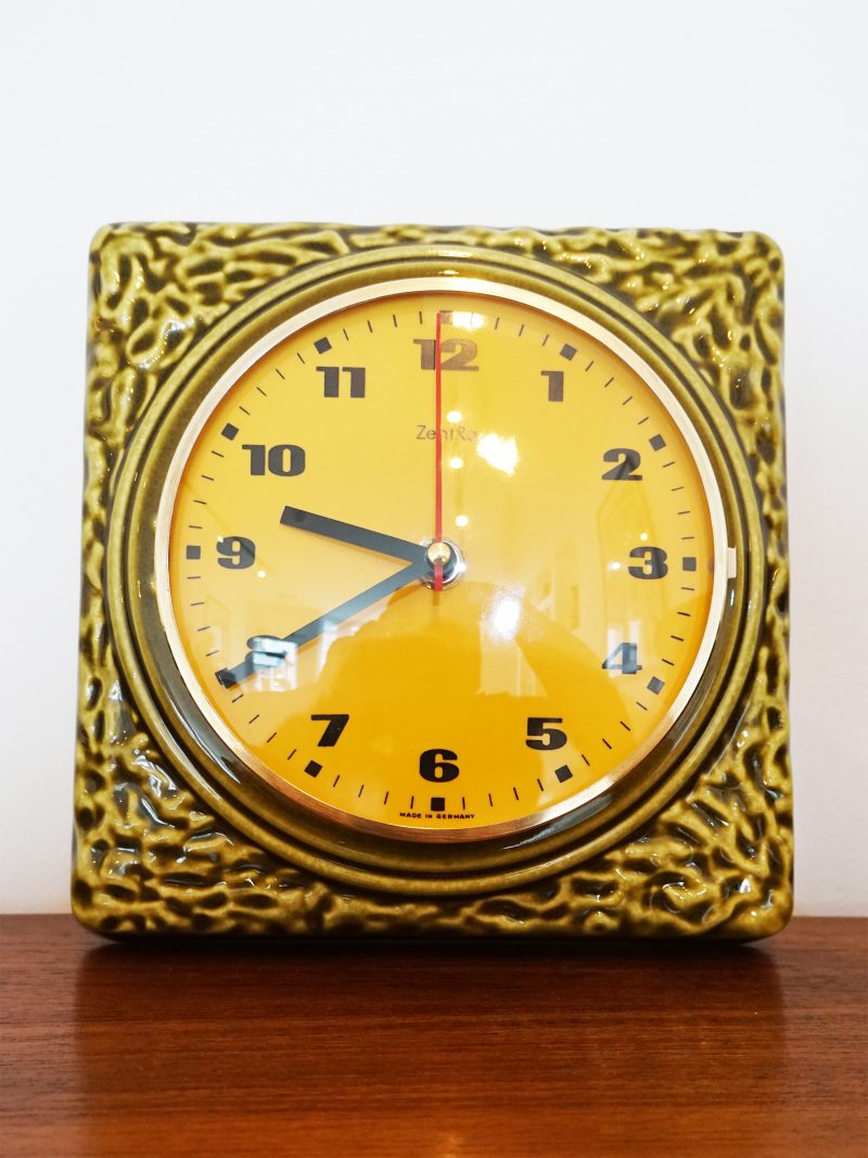 West German ZentRa Ceramic Clock - Haldensleben 2477