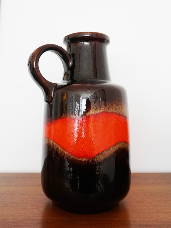 Extra Large West German Scheurich Fat Lava Vase Model 408-40