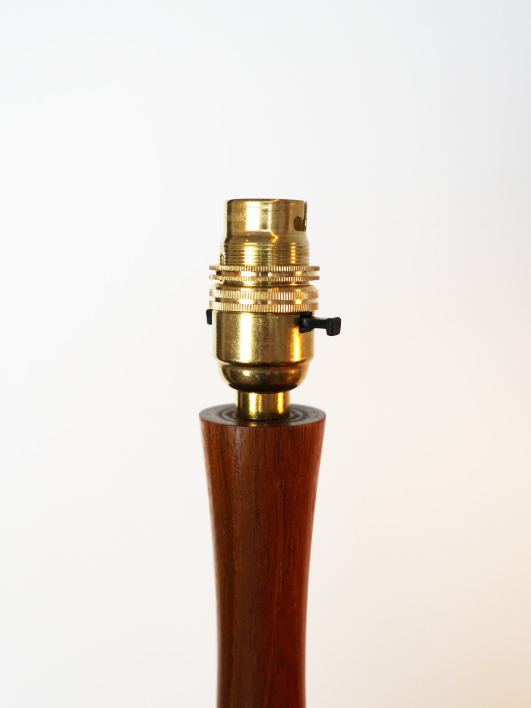 Mid-Century Danish Modern Solid Teak Table Lamp