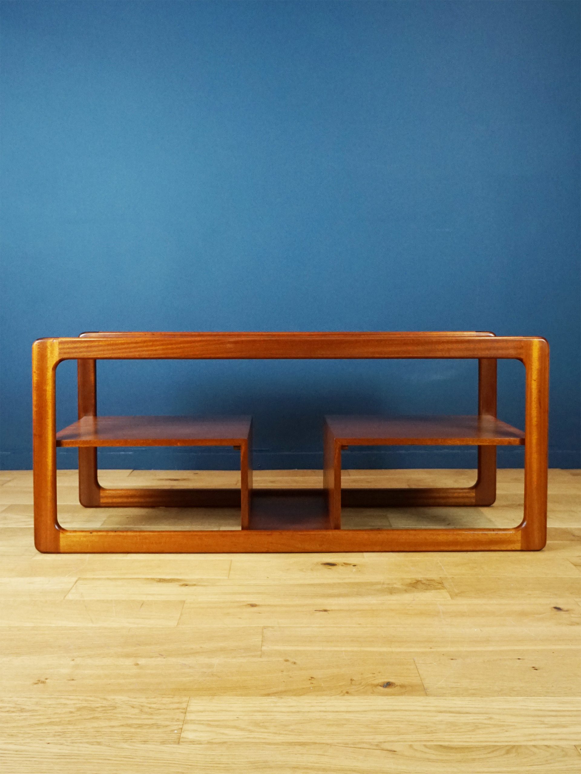 A.H. McIntosh Teak Coffee Table with Magazine Shelf - Image 2
