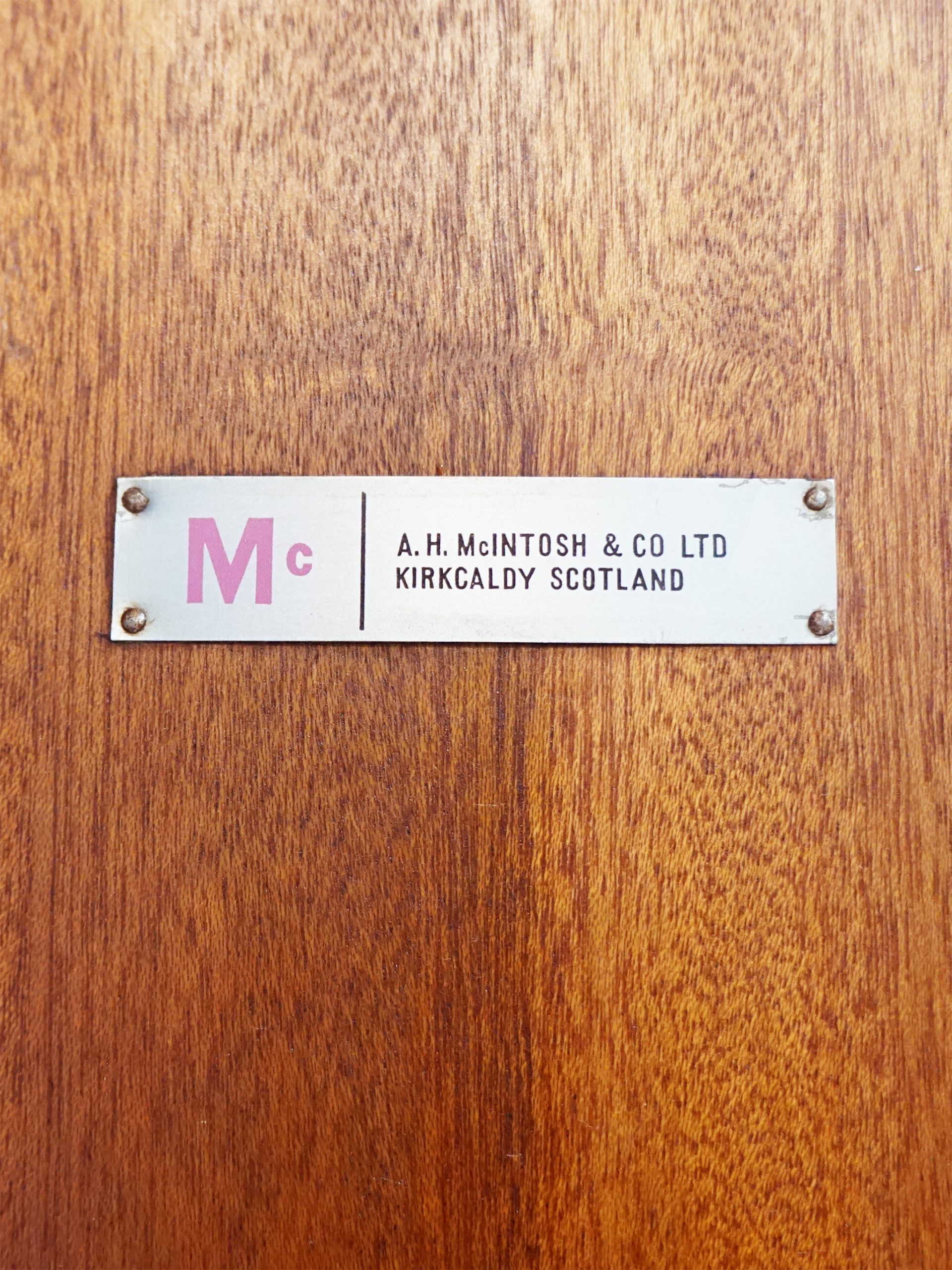 A.H. McIntosh Teak Coffee Table with Magazine Shelf - Image 8