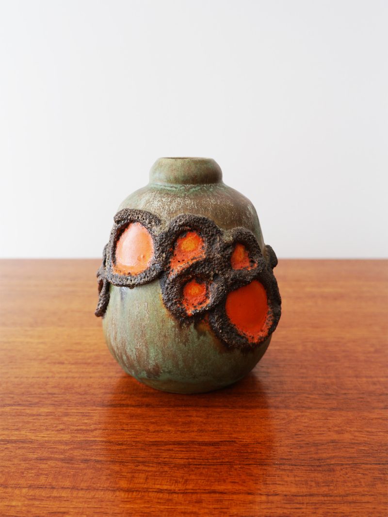 East German Fat Lava Vase, c.1970s