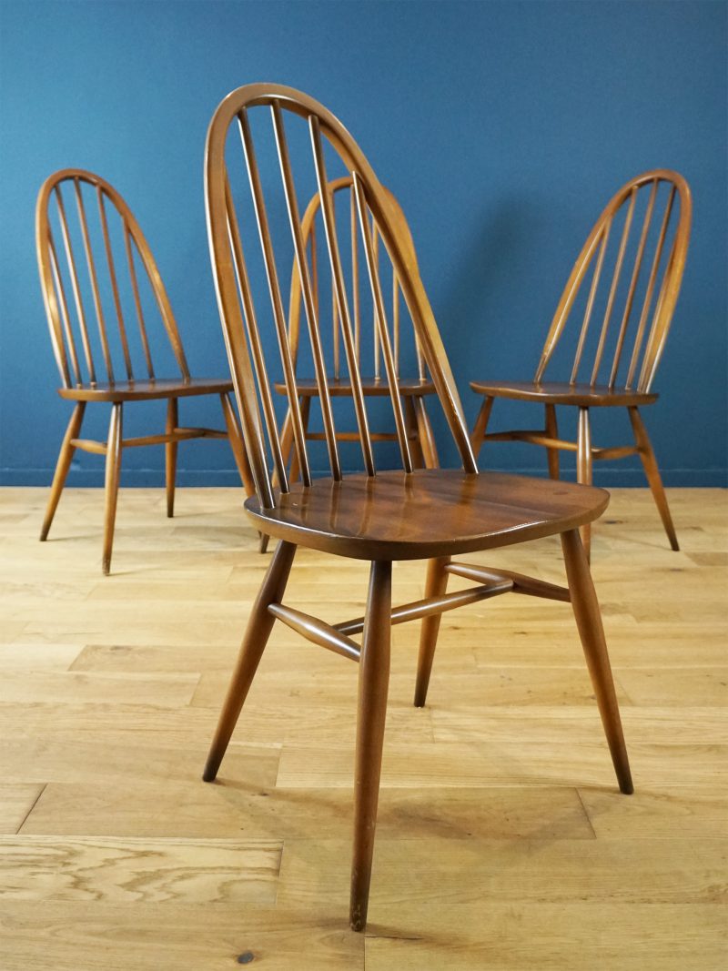 Set of Four Ercol Quaker Dining Chairs
