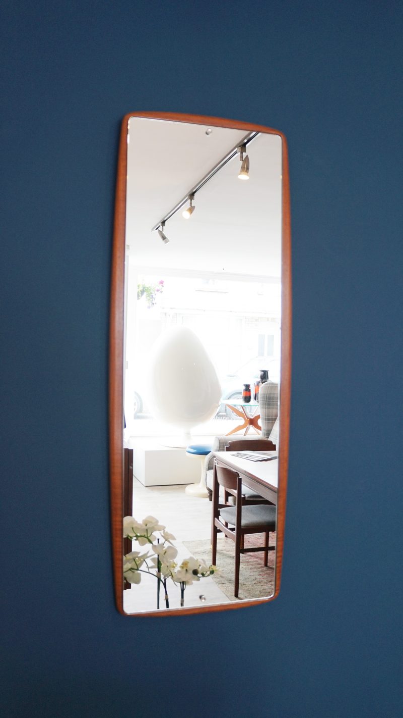1960s Hall's Galvo Teak Wall Mirror