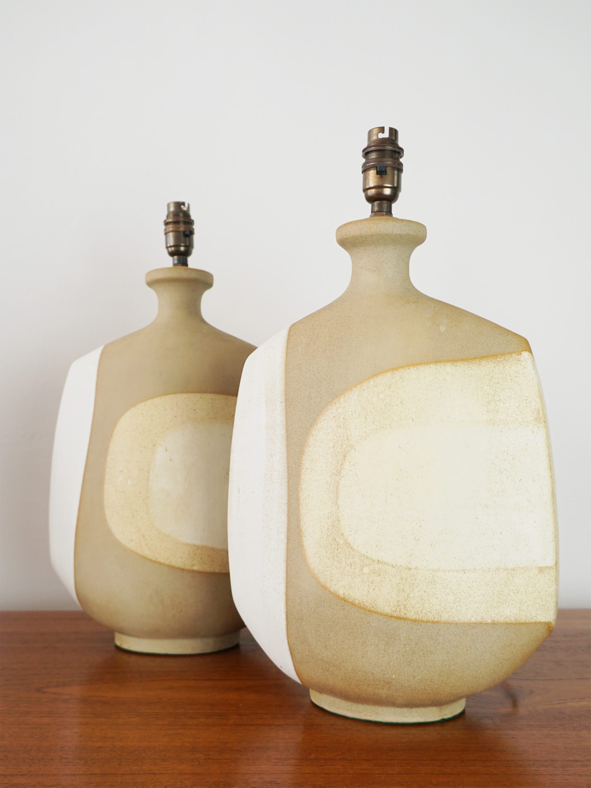 Pair of Large Tremaen Pottery ‘Nanceddan’ Table Lamps 1970s