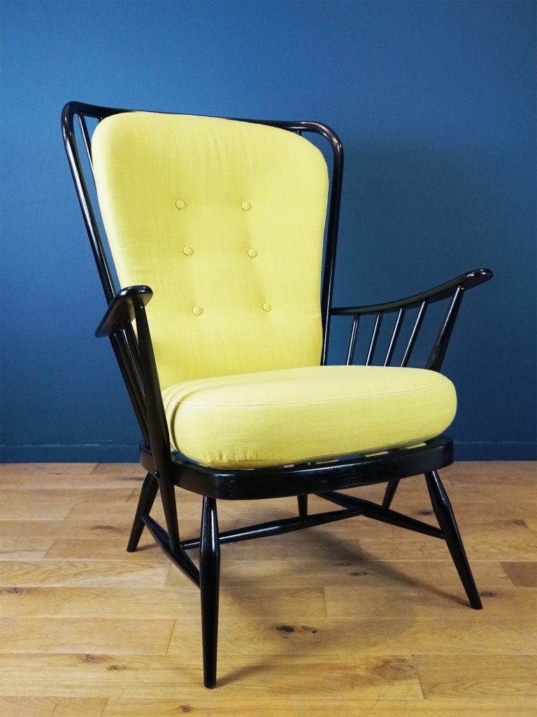 Ercol 1913 Evergreen High-Back Armchair